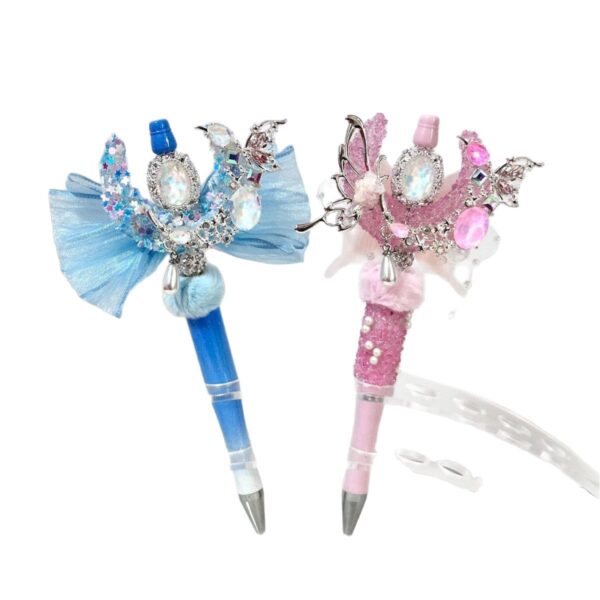 oly-90d0697c47bd28d752eefa1efce0dcac Wholesale Butterfly Moon Beaded Pen Fashion Accessory for Boutique Resale