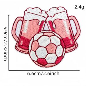 Pink soccer patch #5