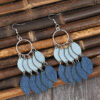 oly-9119c87e0a0f71130d1773b00bd14ac4 Wholesale Retro Denim Style Leather Leaf Fringe Earrings - Fashion Accessory for Boutique Resale