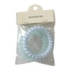 oly-91385d48db46ba5aeb6dbe4350172266 Wholesale 2 Pack Jelly Telephone Line Hair Ties Matte Finish Summer Everyday Hair Accessory
