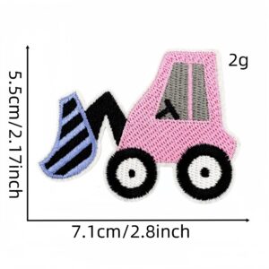 Colorful engineering vehicle cloth sticker 2#