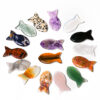 Wholesale Jade Fish Shape Pendant Decorative Accessory for DIY Jewelry and Keychain