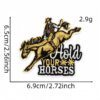 Wholesale Western Cowboy Cactus Denim Patch Machine Embroidery Craft Supply for Bags