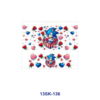 Wholesale 8pcs Valentine Love Design Mini Cup Keychain Sticker