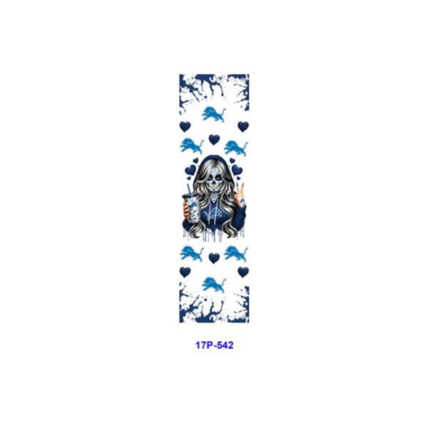 Wholesale 2/8/16pcs Skull Girl Sport Team Splash Ink Heart Series UV DTF Pen and Bookmark Stickers