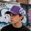oly-9194c7906868e869a959485d2fe99e46 Wholesale Checkerboard Trucker Mesh Cap Stylish Baseball Hat for Resale