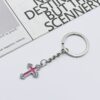 Wholesale Metal Cross Pendant Keychain - Light Luxury Decorative Keyring Accessory