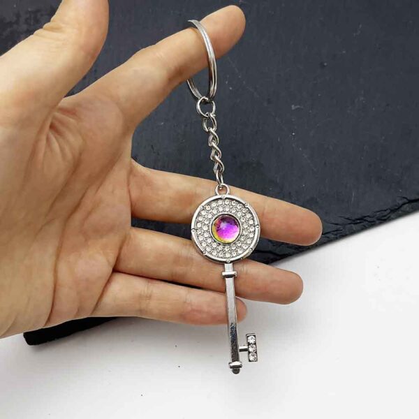 oly-919fad678c10b96545ff9a17d463f7c5 Wholesale Metal Diamond encrusted Keychain Ins Style Trendy Design for Bag Car Key Fashion Accessory