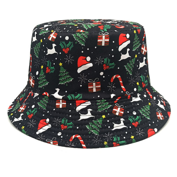 Wholesale Christmas Tree Snowflake Bucket Hat Trendy Outdoor Sun Protection Hat