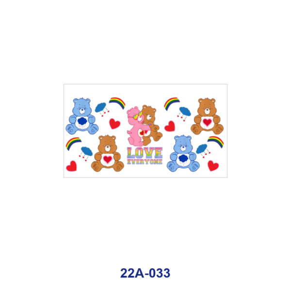 oly-91be2b40ec50a6a3c00c2fa34788368b Wholesale 5pcs Pastel Rainbow Cartoon Bear Star Heart Cloud Pumpkin Mixed Graphic 16oz Cup UV DTF Wraps OLY Exclusive