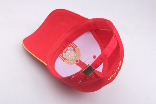 oly-91c4355b7fb43b49c8061faf005de155 Wholesale Embroidered CCCP Baseball Cap Adjustable Red Sandwich Yellow Sunscreen Hat for Outdoor Sports