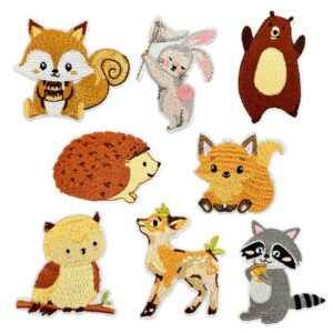 Wholesale Autumn Animal Embroidery Cloth Patch for Bag Charm and Shoe Decor