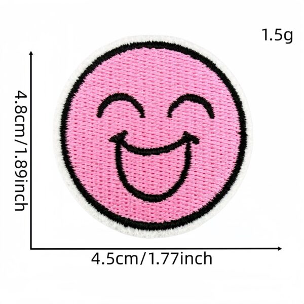 Wholesale Cartoon Expression Embroidered Patch Iron On Decorative Stickers for DIY Crafts