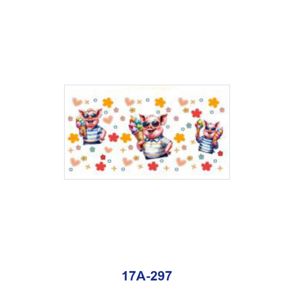oly-91dbb52f65c6a40d5f72ac158a6a5d4a Wholesale 5pcs Summer Autumn Cute Cartoon Pig Sports Beach Harvest Party Balloon Mixed Decor Prints 16oz Cup UV DTF Wraps