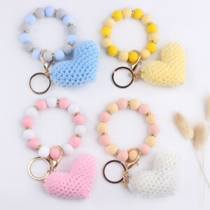 oly-91f28ce2d8872025610960d64eba5d16 Wholesale Cartoon Heart Silicone Wrist Bracelet Keychain Fashion Accessory Gift