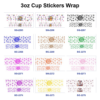 oly-920081aea96f4236548a9d4bb02ea206 Wholesale 8pcs Mixed Cartoon Bear Polka Dot Bow Girl Print 3oz Cup Stickers Wrap OLY Exclusive