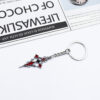 Wholesale Stylish Wine Red Gothic Cross Keychain Pendant Car Key Bag Charm