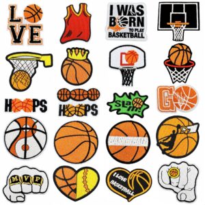 oly-9202afa141b41301506c2f61891ea76a Wholesale Chic Basketball Embroidery Patch Iron-On Decorative Sticker Boutique Accessory