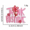 Wholesale Trendy Colorful English Letter Polyester Patches Heat Glue Fashion Accessory for Bags
