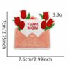 oly-9232be212f91116329d2afc85d4d0f54 Wholesale Mother's Day Cartoon Embroidered Fabric Patch Decorative Accent for Gift and Boutique Resale