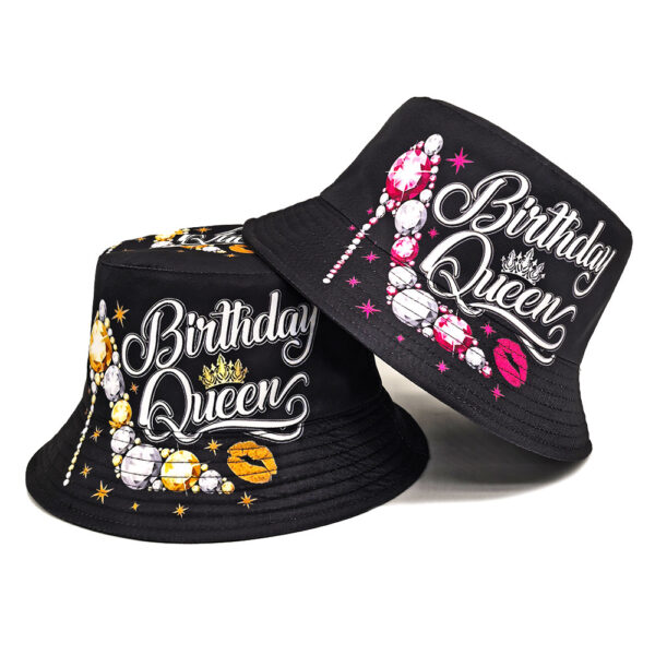 Wholesale Double Sided High Heels Pattern Bucket Hat Sun Protection Fashion Accessory