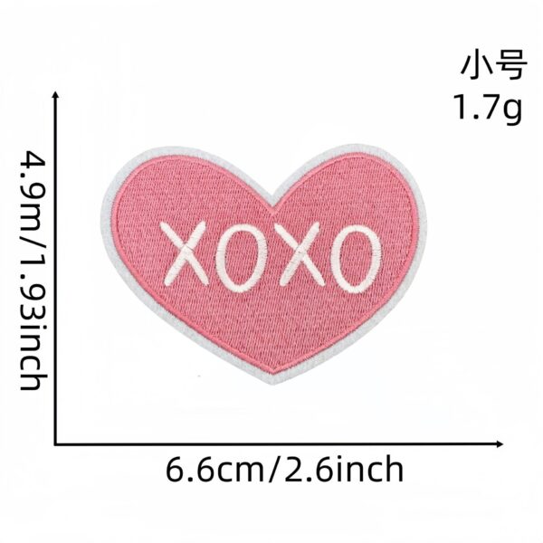 oly-923e6950c30ed8a778456ea7fa2aaaf1 Wholesale Polyester Thread Embroidered Large Love Patch Decorative Accent Resale