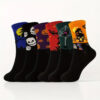 oly-9245faf9f3cb830fbea448099253140f Wholesale Halloween Skeleton Pumpkin Bat Cartoon Print Medium Tube Socks Trendy Party Gift Fashion Accessory