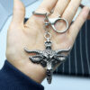 Wholesale Punk Skull Goat Head Devil Keychain Pendant Fashion Accessory for Boutique Resale