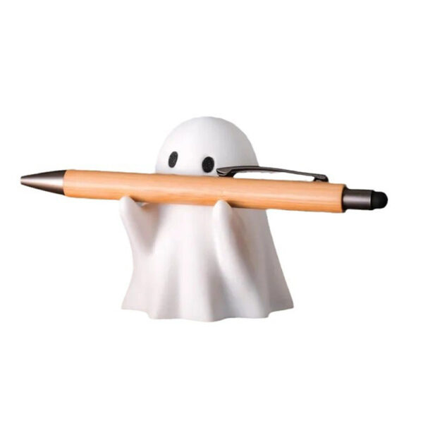 Wholesale Cute Ghost Pen Holder Resin Desk Decoration Gift