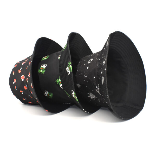 Wholesale Trendy Frog Print Bucket Hat Sunscreen Summer Outdoor Travel Fashion Accessory