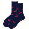 Wholesale Cotton Socks with Fruit Cherry Pattern for Everyday Casual Wear Fashion Accessory