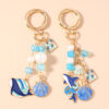 oly-9292287bb3c1f126ea0761382647e305 Wholesale Trendy Shell Whale Keychain Zinc Alloy Cartoon Ocean Animal Bag Charm