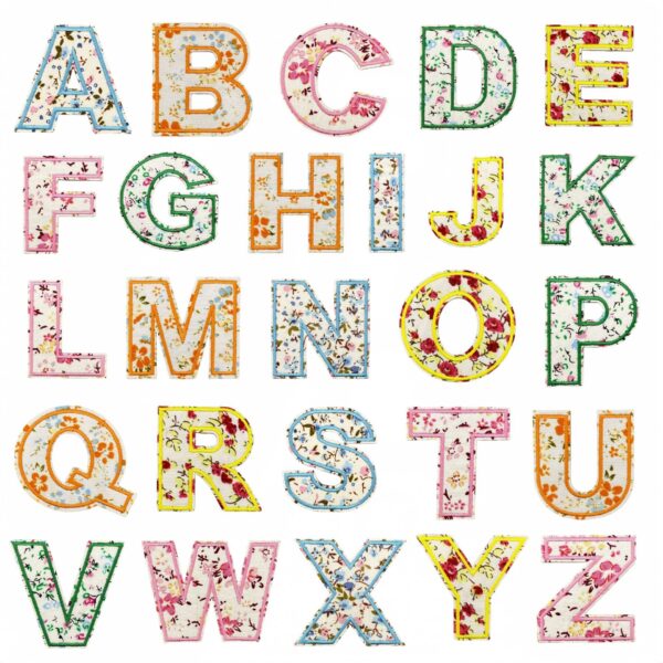 Wholesale Floral Heart Embroidered Patches Self-Adhesive Fashion Accessory for Party Gift