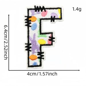 Holiday letter fabric applique f