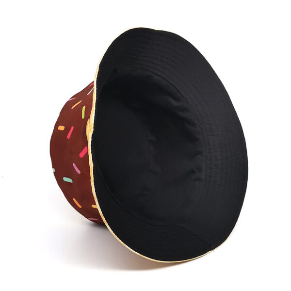 oly-92b5b8e1c8265da36aecdbb41ce8b8c3 Wholesale Doughnut Pattern Fisherman Hat Outdoor Sun Protection Double-Sided Unisex Casual Cap