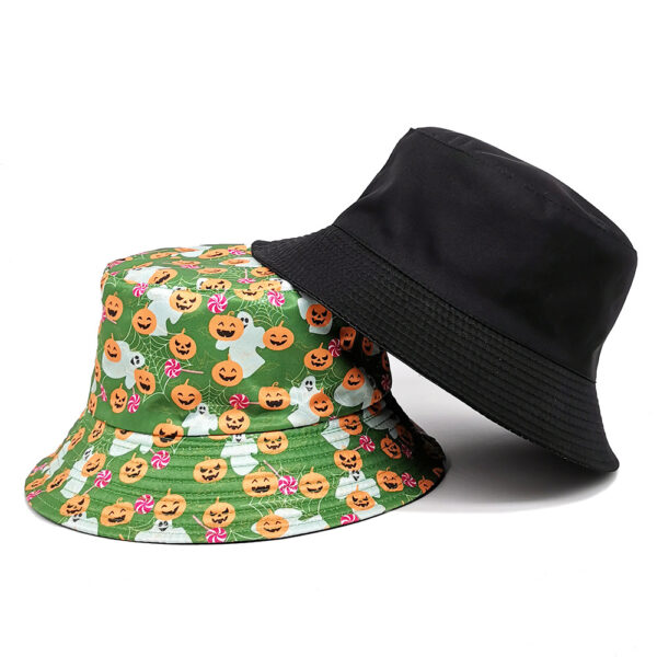 Wholesale Fashion Cartoon Pumpkin Double Sided Fisherman Hat Sun Protection for Men