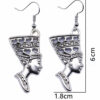 Wholesale Vintage Egyptian Queen Drop Earrings Gold Alloy Electroplated Party Wear Jewelry Accessory