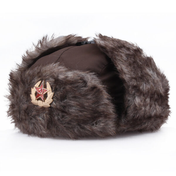 oly-92bfe1f57f01b4cc6e747ae703b9efda Wholesale Red Soviet Ushanka Hat Winter Windproof Unisex Fashion Accessory Gift