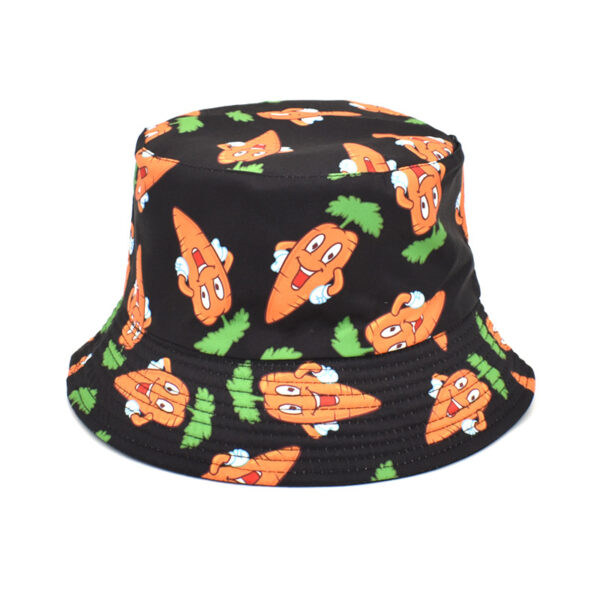 Wholesale Cartoon Print Fisherman Hat Wide Brim Sun Hat Stylish Fashion Accessory for Travel Gift