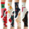 oly-92d94011f541b1dd216983d8a45b2c1e Wholesale Cartoon Deer Pattern Christmas Socks Mid Calf Tube Socks Fashion Accessory
