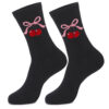 oly-92ea703985d5a0d72cc83db0948b4d3b Wholesale Fashion Knitted Jacquard Bow Mid Calf Cotton Socks for Women Trendy Sweet Style Resale