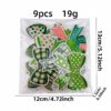 oly-92f809c521ab01fcc3e5144b7cfccfe4 Wholesale Cartoon Green Bow Embroidery Patches Set of 9 - Decorative Accent, Gift or Resale