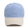 oly-92fa8ec952e005d326eb036af1eaa9d3 Wholesale Striped Baseball Cap Adjustable Summer Sun Hat for Women Men Everyday Fashion Accessory