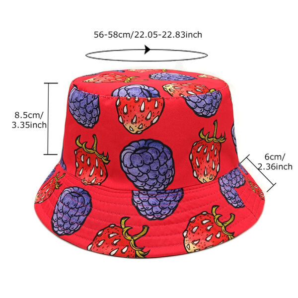 oly-92fbf00310285429d43e482e0f515c4a Wholesale Double Sided Fisherman Hat with Pineapple Print for Sun Protection Everyday Casual