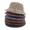 oly-9308685aa0eb0223ce355e5b48323ce0 Wholesale Corduroy Leopard Print Reversible Bucket Hat for Women Trendy Casual Sun Hat