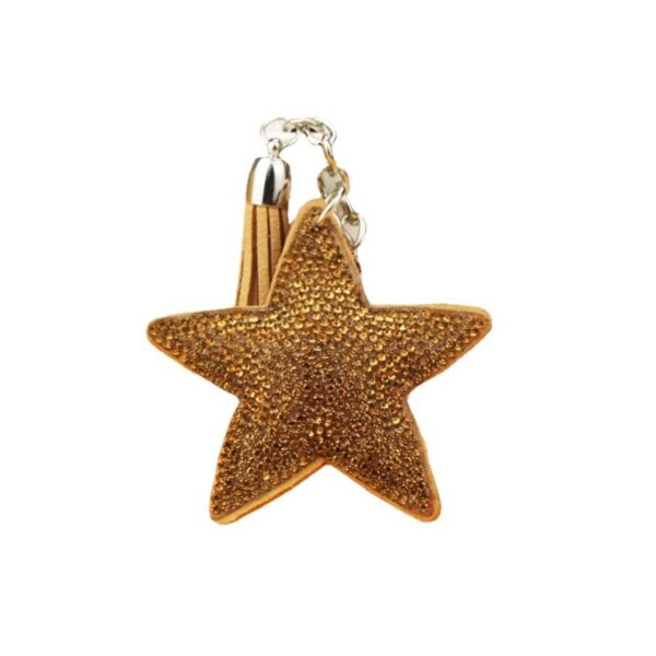 oly-9335592c978e381845ff8b0578ec61c1 Wholesale Korean Style Rhinestone Star Tassel Keychain Bag Charm Chic Fashion Accessory for Gifting