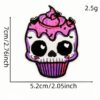 Wholesale Gothic Style Iron-On Embroidery Patch Dark Pink Decorative DIY Accessory