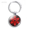 Wholesale Anime Keychain Metal Electroplated Rinnegan Eye Pendant Boutique Resale Gift