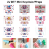 Wholesale 8pcs Valentine Love Design Mini Cup Keychain Sticker