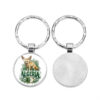 Wholesale Metal Keychain Flag Design Gift for Football Fans
